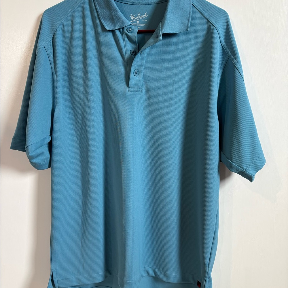 Woolrich Men's Teal Short-Sleeve Polo